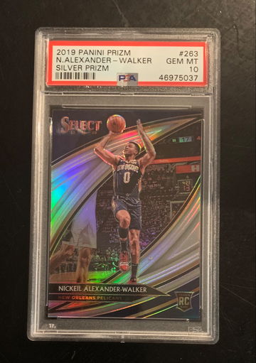 2019 Select Courtside Silver Nickeal Walker Alexander #263 PSA 10 Gem Mint