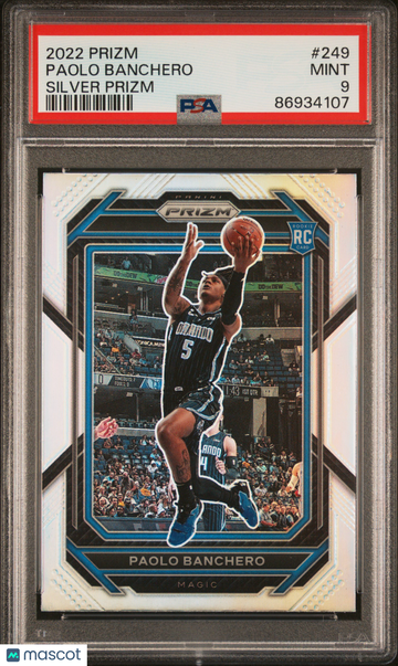 2022 Panini Prizm Paolo Banchero #249 Silver PSA 9