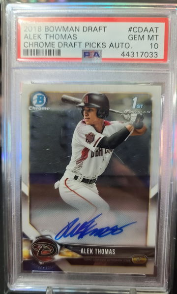 Alek Thomas Bowman Chrome Auto PSA 10