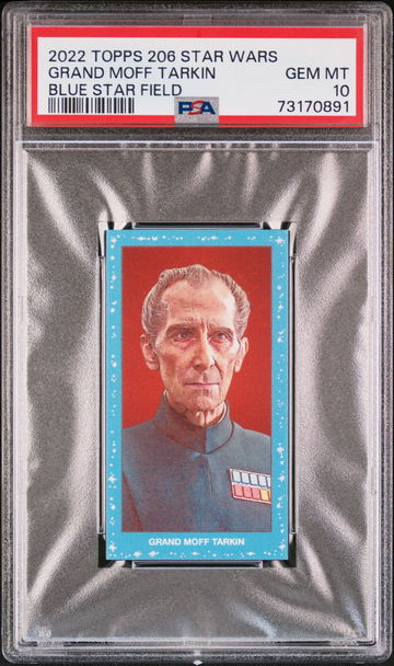 2022 Topps 206 Star Wars Grand Moff Tarkin Blue Star Field Parallel