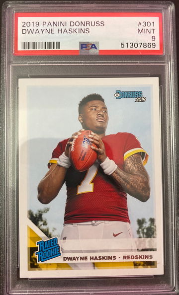 2019 donruss dwayne haskins psa 9