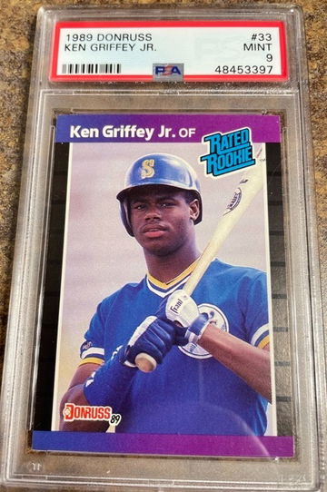 Ken Griffey jr 1989 Donruss RC PSA 9