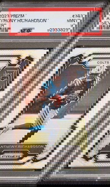2023 Panini Prizm Rookie Silver Prizm #343 Anthony Richardson (RC) PSA 9 Mint