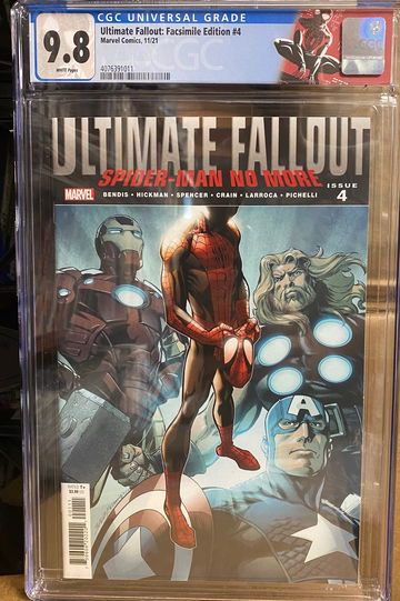 Ultimate Fallout #4 Facsimile CGC 9.8 reprints 1st Miles Morales
