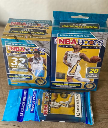 20 NBA Hoops Premium 1x Blaster, 1x Hanger, 1x Cello