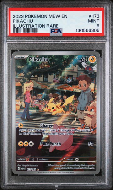2023 Pokemon Scarlet and Violet 151 Illustration Rare Pikachu #173 PSA 9