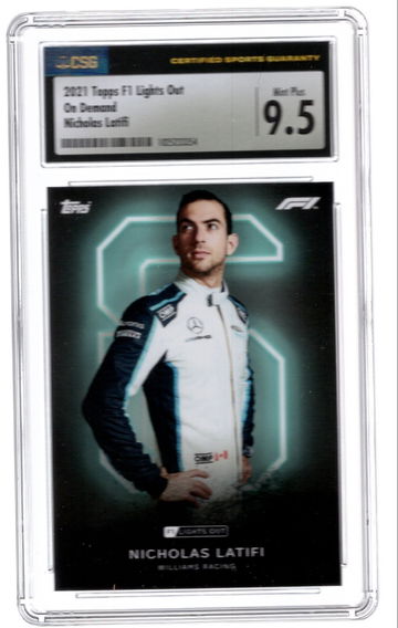 2021 Topps F1 Lights Out Nacholas Latifi 9.5