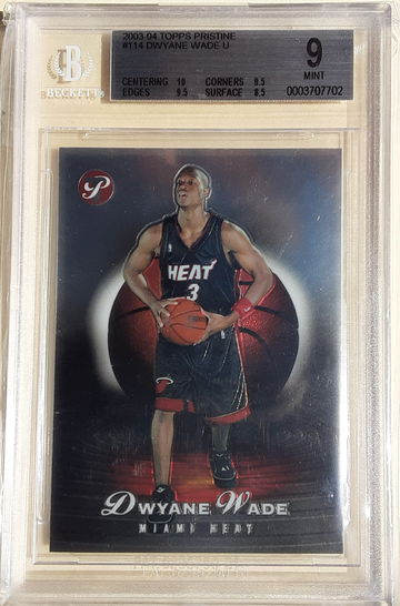 2003 Topps Dwayne Wade Rookie #114 BGS 9