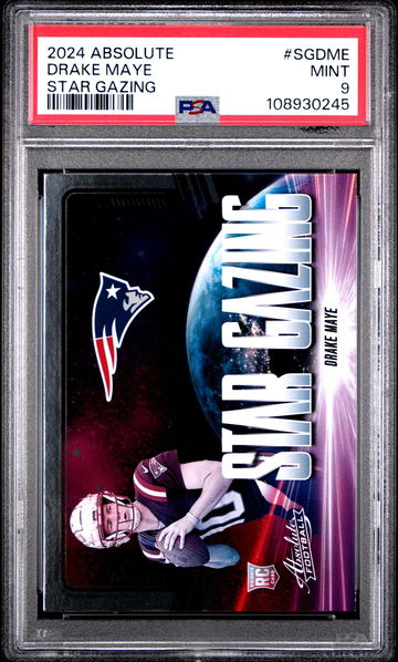 2024 Panini Absolute Drake Maye #SG-DME PSA 9