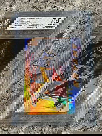 Kobe Bryant 1996 Bowman’s Best Picks Rookie #PB10 Refractor BGS 7.5 NEAR MINT