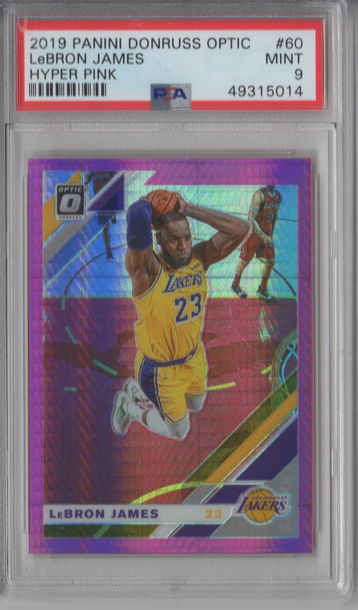 2019 Optic LeBron James Hyper Pink PSA 9