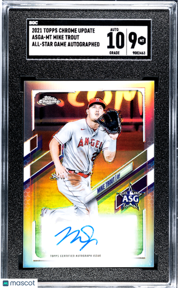 2021 Topps Chrome Update Mike Trout #ASGA-MT All Star Game Autograph SGC 9 Auto 10