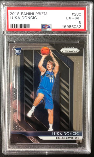 2018 Prizm Luka Doncic PSA 6 NO IDEA WHY ITS A 6??