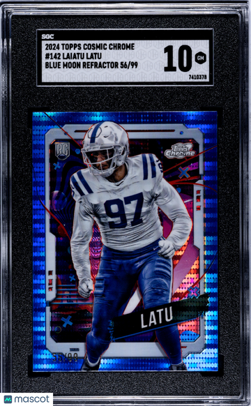 2024 Topps Cosmic Chrome Laiatu Latu #142 Blue Moon Refractor SGC 10