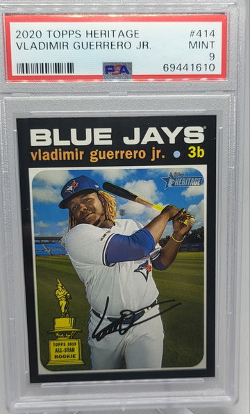 2020 Topps Heritage #414 Vladimir Guerrero Jr Rc PSA 9