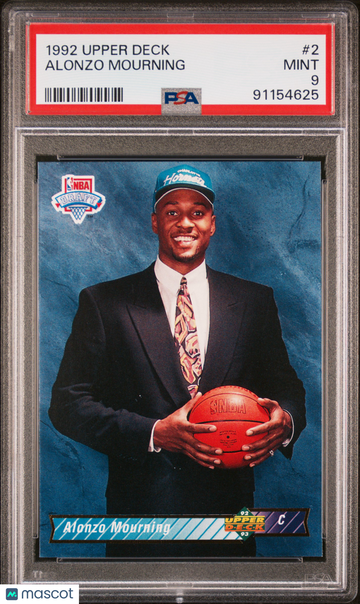 1992 Upper Deck Alonzo Mourning #2 PSA 9