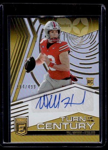 2025 Panini Donruss Elite Turn of the Century Will Howard #TOC-WHO RC Auto /499
