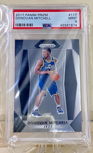 Donovan Mitchell #117 2017 Panini Prizm Rookie PSA 9 Mint