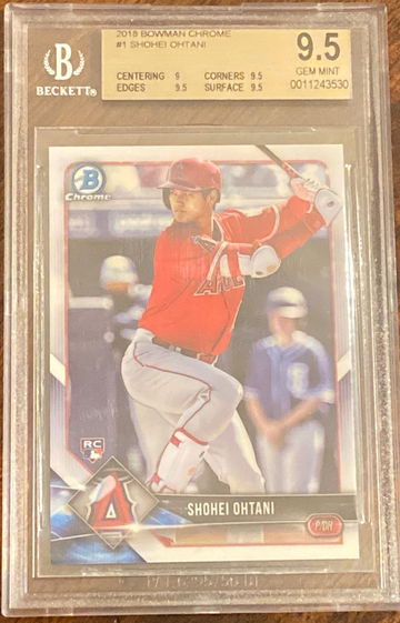 2018 Bowman Chrome Shohei Ohtani BGS 9.5