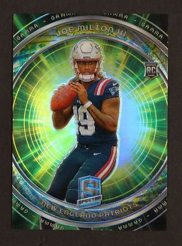 2023 Panini Spectra G-JMN Joe Milton III Prizm Rookie /8 New England Patriots