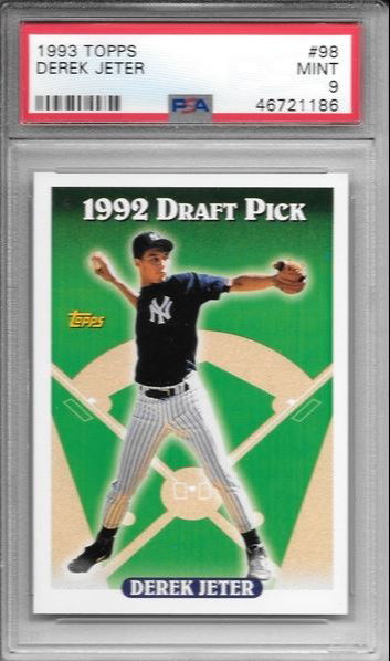 1993 Topps Derek Jeter RC, PSA 9 - 20% below comps