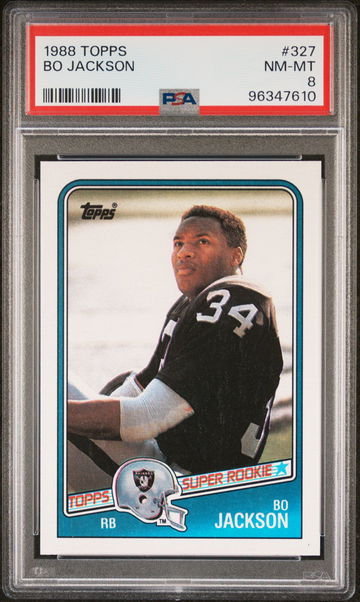 1988 TOPPS BO JACKSON #327 PSA 8