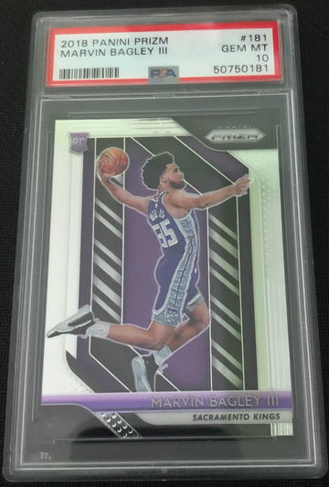 2018 Panini Prizm #181 Marvin Bagley RC Rookie PSA 10 Gem Mint
