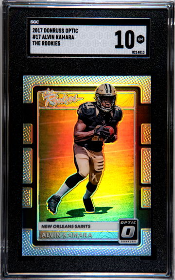2017 Panini Donruss Optic The Rookies #17 Alvin Kamara SGC 10