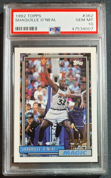 1992 Topps Shaquille O'neal PSA 10