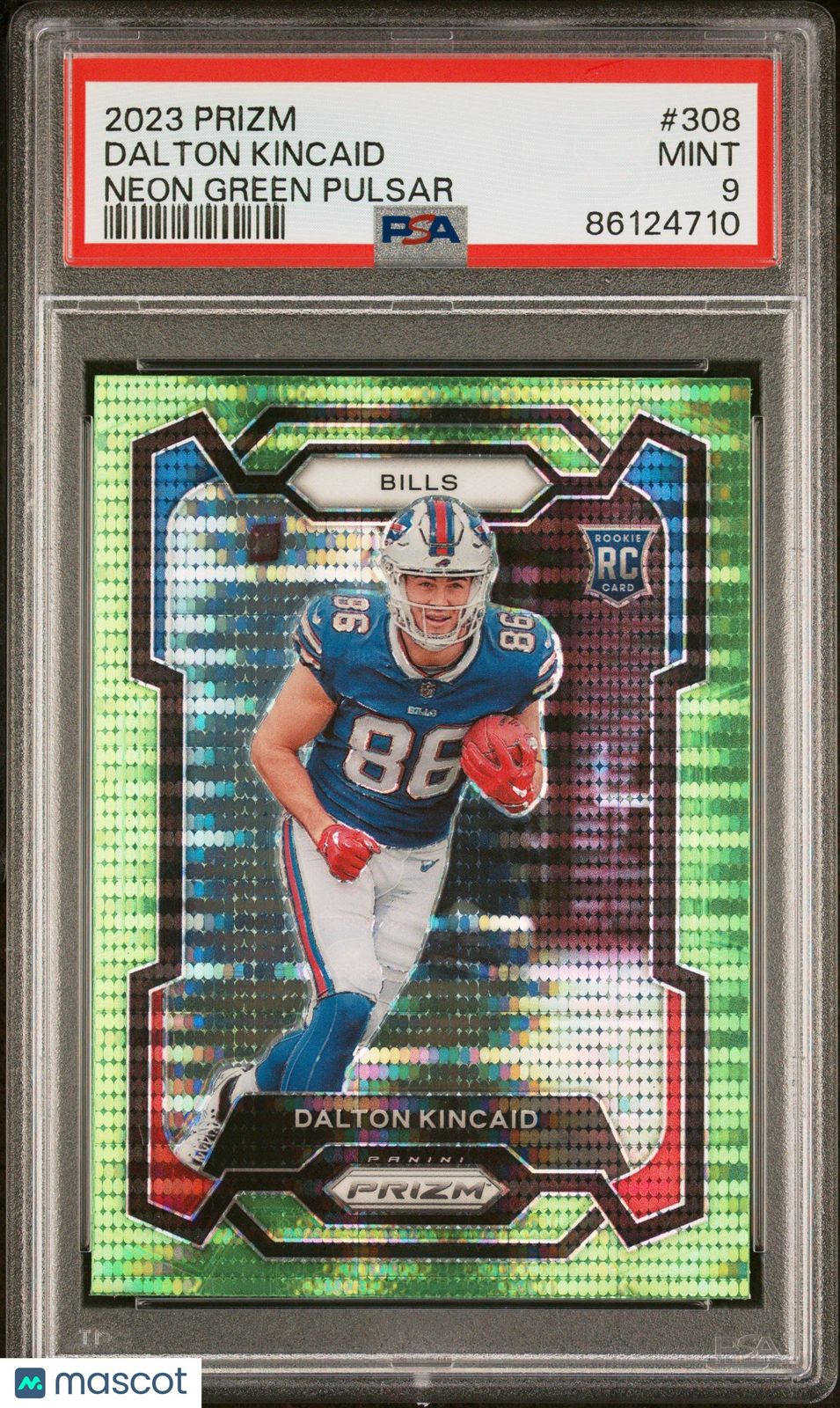 Dalton Kincaid 2023 Panini Prizm #308 Rookie RC PSA9 MINT Bills