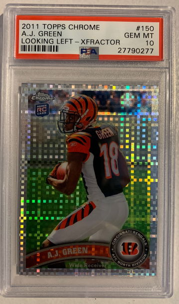2011 Topps Chrome #150 A.J. Green RC Xfractor PSA 10 GEM MT