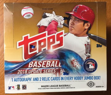 2018 Topps Update Jumbo Hobby Box
