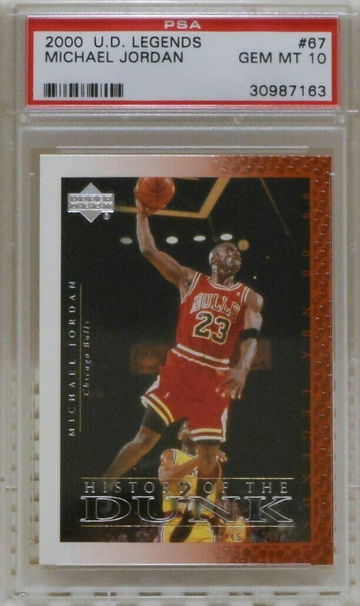 2000 Upper Deck UD Legends 67 Michael Jordan Chicago Bulls PSA 10 Gem Mint