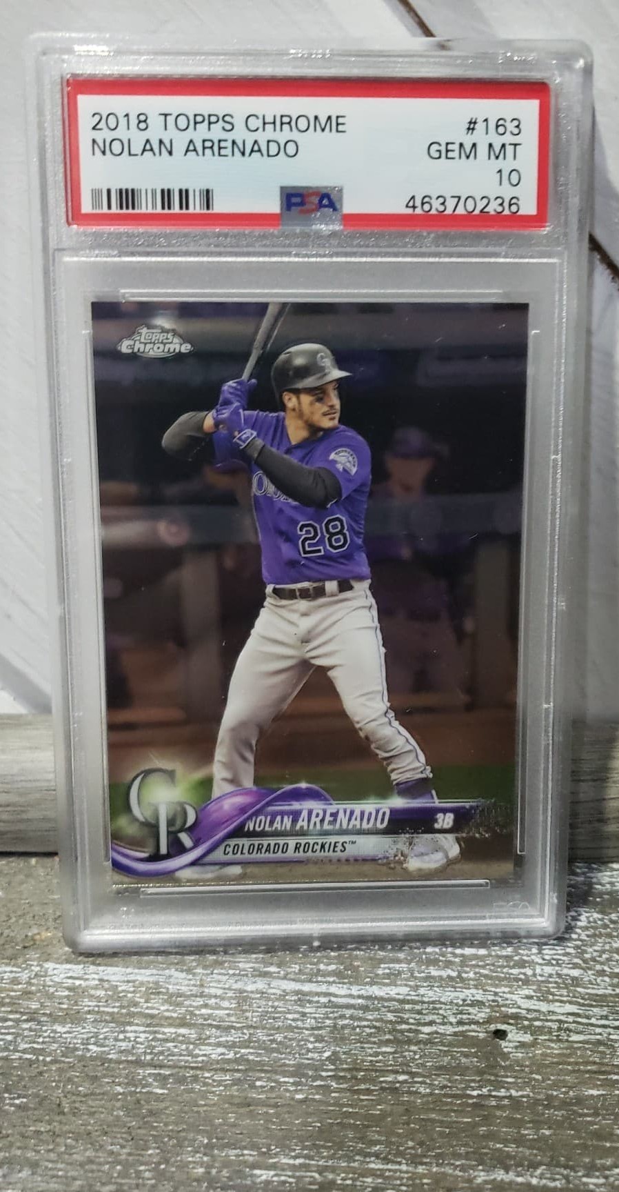 2018 Topps Chrome Arenado PSA 10