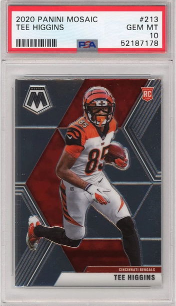 2020 Panini Mosaic Tee Higgins #213 PSA 10 Gem-Mint