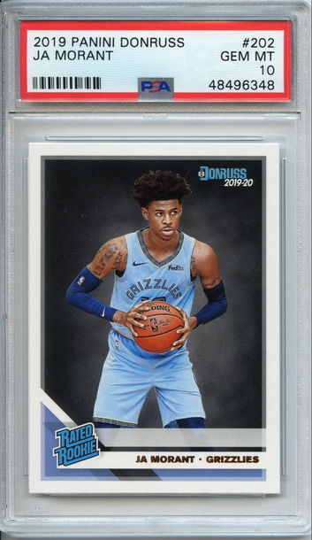 Ja Morant Donruss Rookie PSA 10 NEP 348
