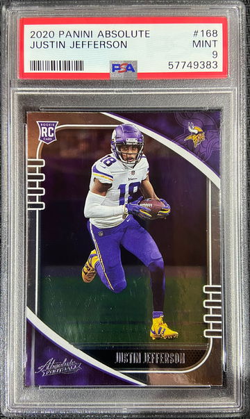 2020 Panini Absolute ROOKIE Justin Jefferson PSA 9 MINT