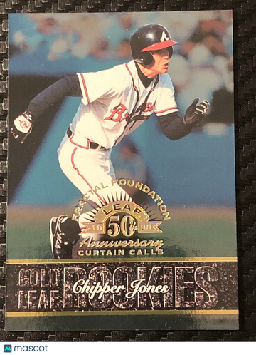 Chipper Jones 1998 Leaf Fractal Foundation Serial # 2091/3999 Atlanta Braves ⚾