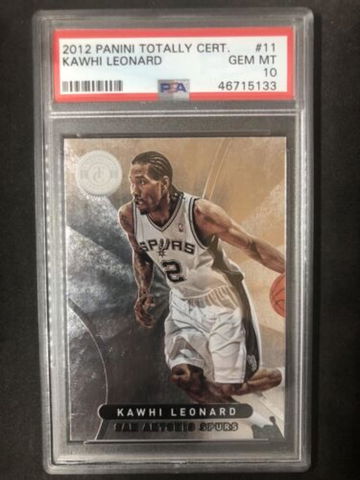 KAWHI LEONARD 2012-13 Totally Certified Rookie #11  PSA 10 GEM MT