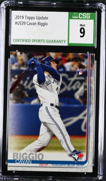 Cavan Biggio RC 2019 Topps Update US39 CSG 9 MINT