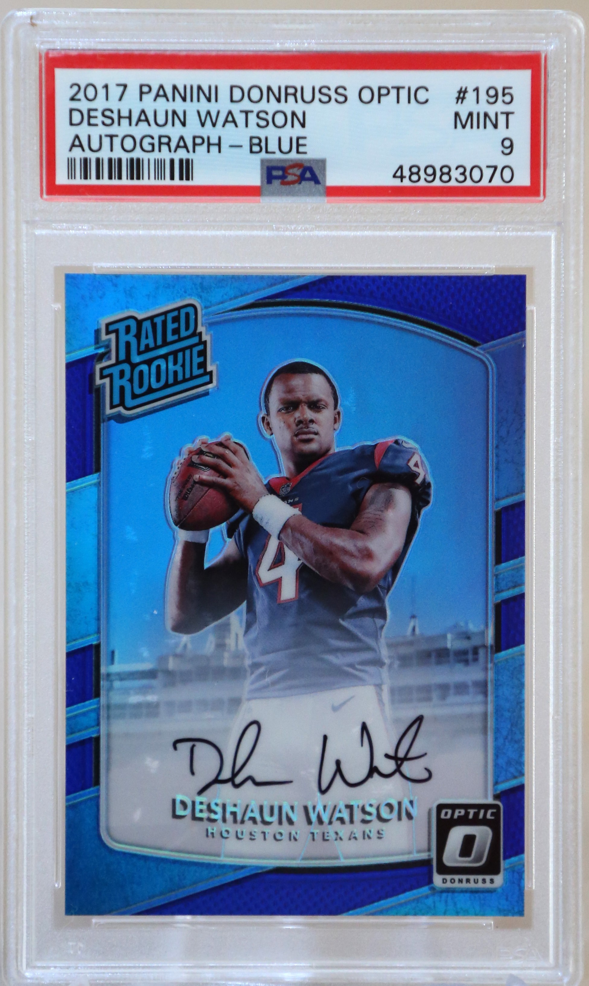 Deshaun Watson 2017 Blue 75 Optic