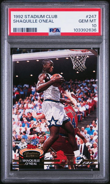 1992 Stadium Club Shaquille O'Neal #247 PSA 10