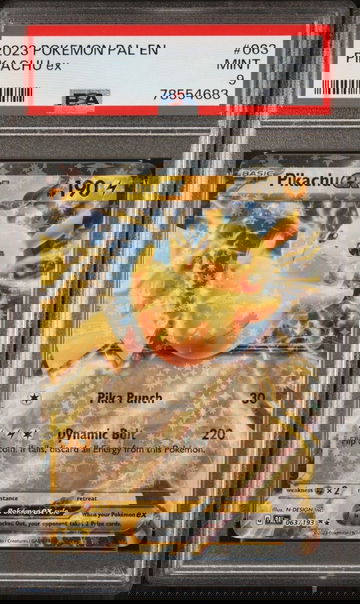 Pokemon PSA 9 2023 Scarlet & Violet Paldea Evolved Pikachu ex 63