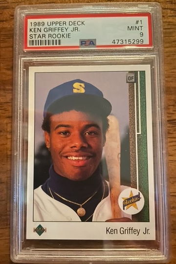 Ken Griffey jr 1989 Upper Deck PSA 9