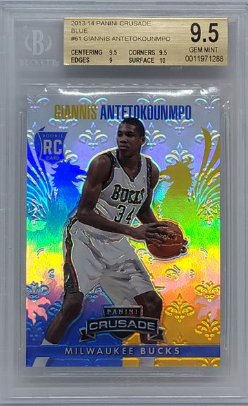 2013-14 Crusades Giannis Antetokounmpo blue rc
