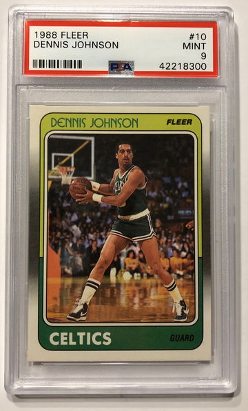 1988 Fleer Dennis Johnson PSA 9 #10