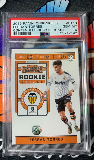 2019-20 PANINI CHRONICLES Ferran Torres Contenders Rookie Ticket