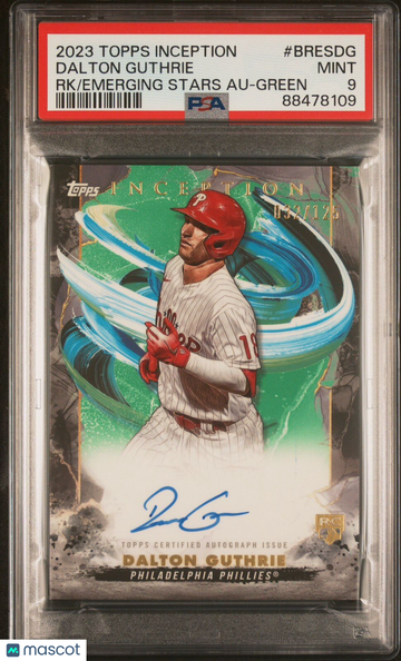 2023 Inception Dalton Guthrie #BRES-DG Inception PSA 9 Topps