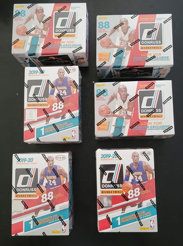 2019 NBA Donruss blaster box - lot of 6 sealed