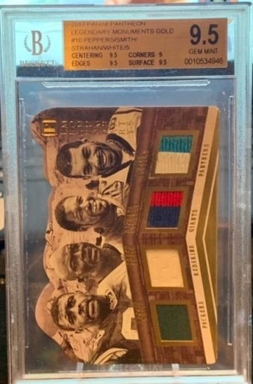 WHITE / SMITH / STRAHAN / PEPPERS 2017 PANTHEON LEGENDARY MONUMENTS GOLD 